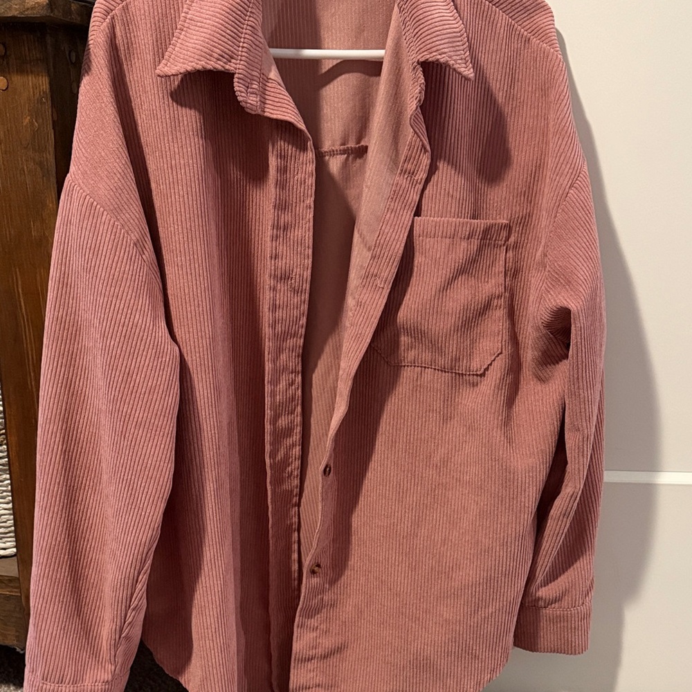 Women’s Pink Corduroy Jacket